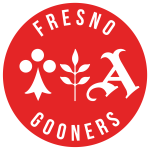 Fresno Gooners official logo. Based in Fresno, California.