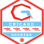 Chicago Gooners official logo.