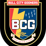 Bull City Gooners official logo. Based in Durham, North Carolina.