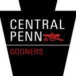 Central Penn Gooners official logo. Based in Harrisburg, Pennsylvania.