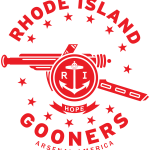 Rhode Island Gooners official logo. Based in Providence, Rhode Island.