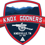 Knox Gooners official logo. Based in Knoxville, Tennessee.