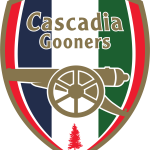Cascadia Gooners official logo. Based in the Seattle metro area.