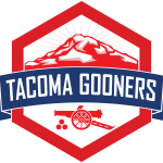 Tacoma Gooners official logo. Based in Tacoma, Washington in the greater Seattle area.