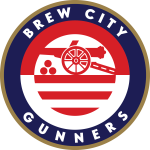 Brew City Gunners logo. Based in Milwaukee, Wisconsin.