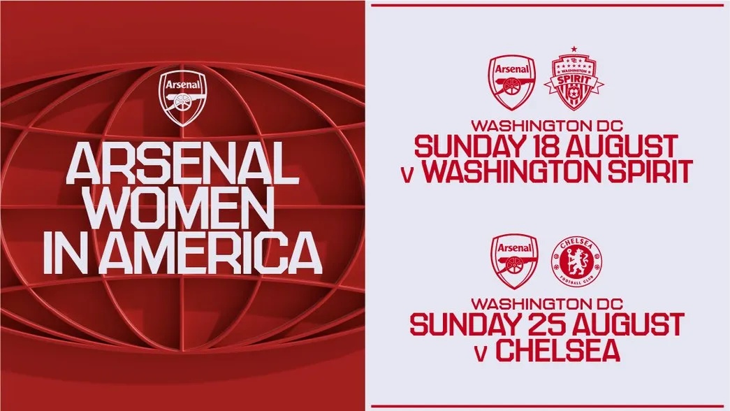 Arsenal Women in US. Summer Tour DC.